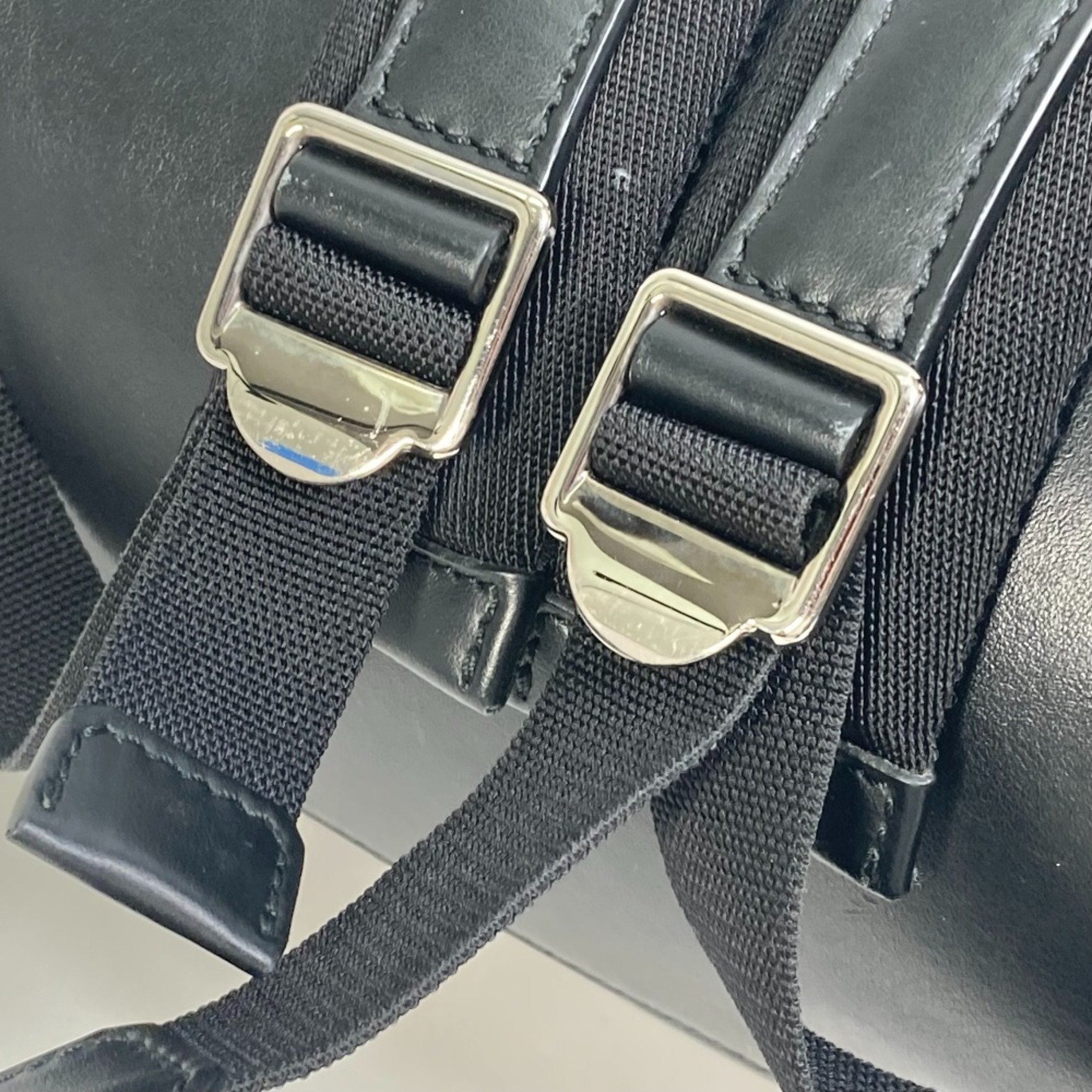 Pre-Owned Burberry 8021908 Backpack Backpack Black White 