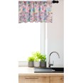 thumbnail image 3 of Ambesonne Blue Pink Window Valance, Vintage Landmarks, 54" X 18", Pale Pink and Pale Blue, 3 of 3