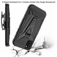 thumbnail image 4 of For Alcatel TCL A3X A600DL Case Holster Belt Clip Kickstand Design Phone Cover With Free Tempered Glass Screen Protector - Black, 4 of 6