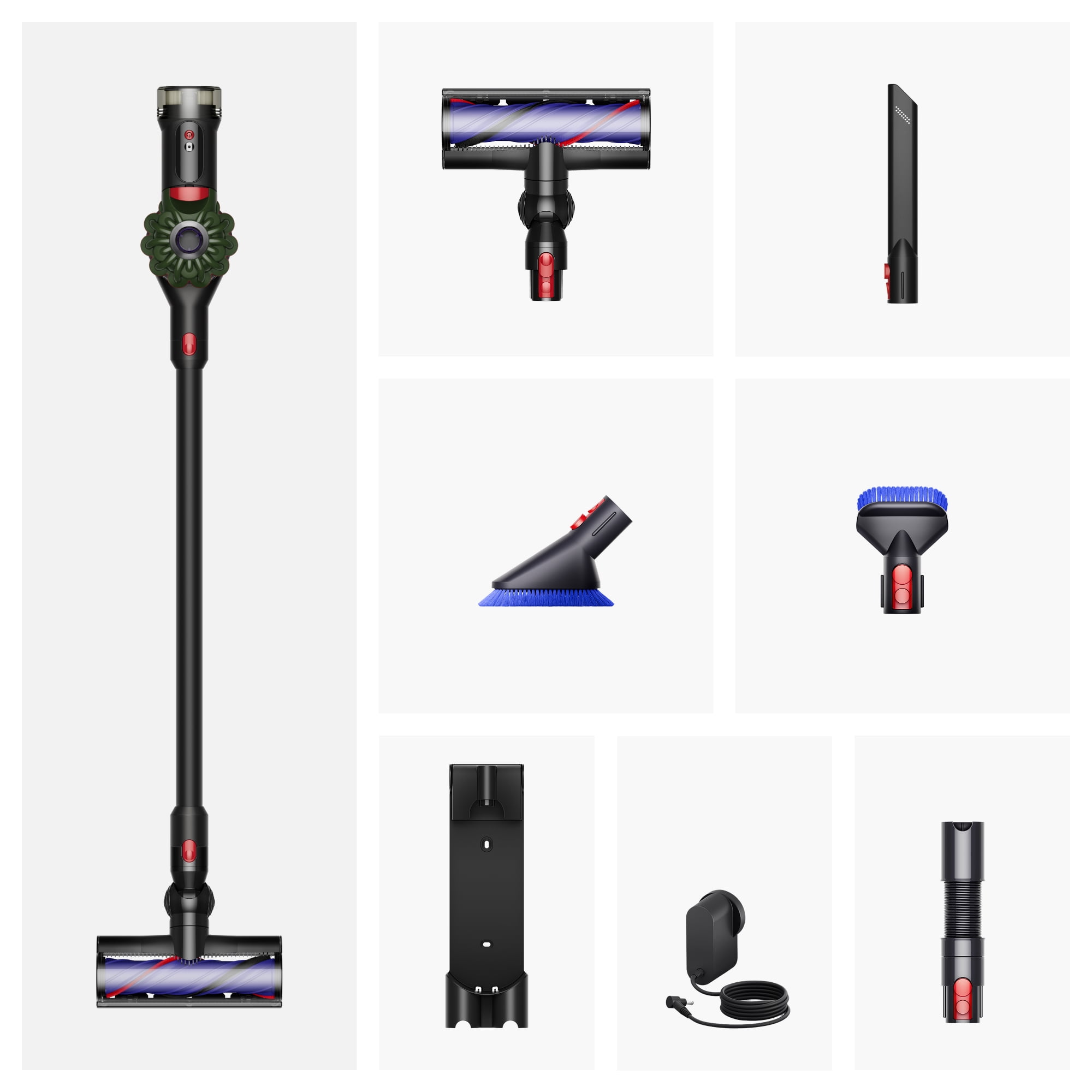 Dyson V8 Cyclone + Car Cleaning Kit Cordless Vacuum | Black/Khaki | New | Newest Gen thumbnail 8