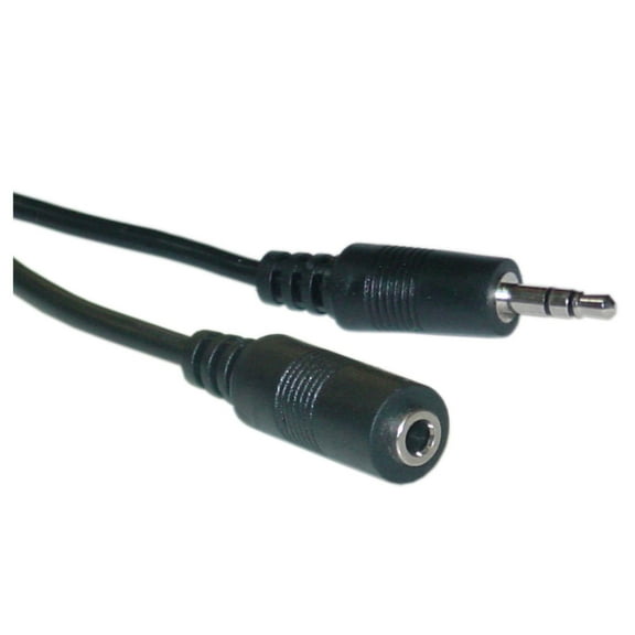 3.5mm Stereo Extension Cable, 3.5mm Male to 3.5mm Female, 12 foot