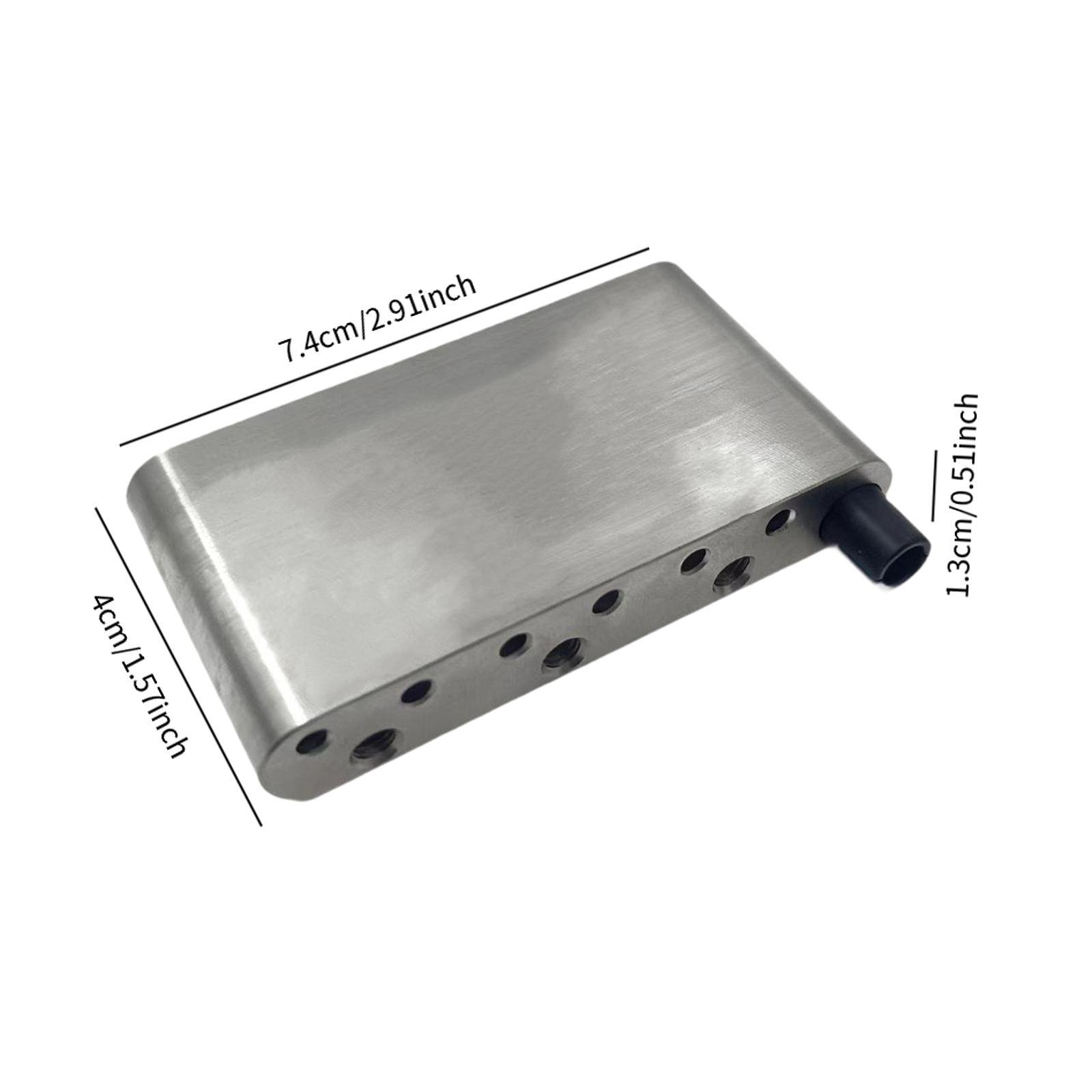 Tremolo Bridge Parts Brass Block Guitar Saddle Stainless Steel Construction for Electric Guitar Performers