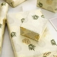 thumbnail image 7 of HOMERAL Pineapple Wrapping Paper Roll - Gold Foil Pineapple Design with Cut Lines for Birthday, Holiday, Wedding, Baby Shower - 17 inch x 33 feet, 7 of 7