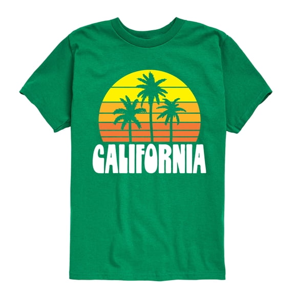 Instant Message - California Retro Sunset - Toddler & Youth Short Sleeve Graphic T-Shirt