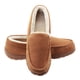 thumbnail image 1 of Pantuflas mocasín Lulex para hombre, para interior y exterior, de felpa, beige, talla 10 M, 1 of 6