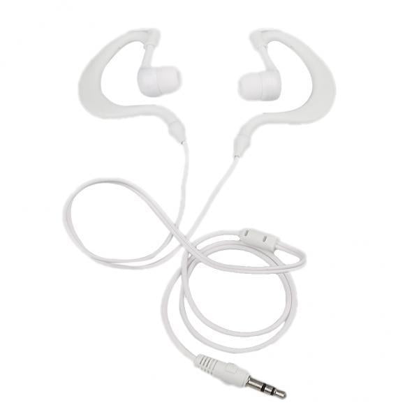 Milaget 2X 3.5mm Earhook Sport Waterproof Earphone Headphone for MP3 Player White
