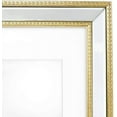 thumbnail image 6 of Isaac Jacobs 11x14 Matted 8x10 Gold Mirror Bead Picture Frame - Classic Mirrored Frame with Dotted Border Made for Wall Display, 6 of 7