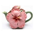 thumbnail image 3 of Ceramic Pink Hibiscus Flower Teapot 8 oz 6 3/8in, 3 of 3