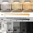 thumbnail image 3 of Lámparas para Recámara 40cm 36W 3000K/4000K/6500K Lámpara de Techo LED para Baño, Cuadrada Plafon Modernas para Cocina/Pasillo/Baño/Sala Temperatura de Color Brillo Ajustable (Negro, Cuadrado), 3 of 15