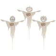 thumbnail image 2 of Dserhfy 3 Pcs Halloween Cupcake Toppers Spooky Pumpkin Ghost Wooden Cupcake Pick for Halloween Theme Baby Shower Birthday Party Cake Decoration, 2 of 7
