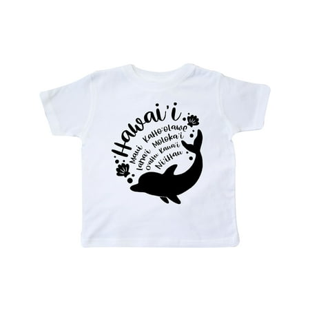 

Inktastic Hawaii Islands with Dolphin Gift Toddler Boy or Toddler Girl T-Shirt