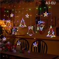 thumbnail image 1 of LED Star Moon Curtain Fairy Lights Garland String Lights Home Bedroom Decoration, 1 of 4