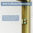 thumbnail image 4 of KPUY 55" - 60" W x 70" H Semi-Frameless Double Sliding Shower Door with 1/4" Clear Tempered Glass, Nano Explosion-Proof Coating, Brushed Gold, 4 of 8