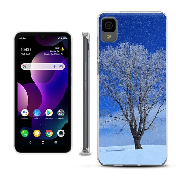 Slim-Fit Gel TPU Phone Case for TCL 30Z / 30 Z / 30 LE, by OneToughShield ® - Snowing Tree