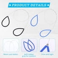 thumbnail image 2 of 8Pcs Stainless Steel Clay Cutters Wire with Silicone Handles, Sharpness and Firm, Suitable for All Types of Clay, Pottery, Ceramic Making, Cheese, Dough, Sculpture - Blue, Black, 2 of 7