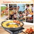 thumbnail image 3 of CRILSTYLEO Multi-Purpose Plated Stainless Steel Frying Pan for Kitchen Cooking and Outdoor BBQ Use, 3 of 7