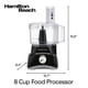 thumbnail image 2 of Hamilton Beach Food Processor & Vegetable Chopper for Slicing, Shredding, Mincing, and Puree, 8 Cup, Black, 2 of 5