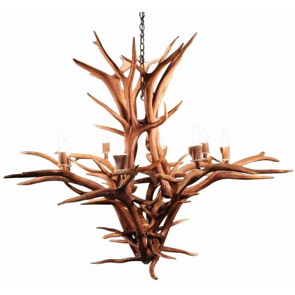 Handcrafted Custom Elk Antler Chandelier-Texas