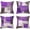 Purple, variant on Set of 4 Teal and Grey Brush Stroke Throw Pillow Covers, Abstract Art Style Decorative Turquoise Gray Pillow Cases, Soft Cushion Covers for Sofa, Couch Bed Living Room Bedroom Home Decor 18x18 Inch
