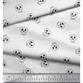 thumbnail image 2 of Soimoi White Cotton Duck Fabric Skull Skull Printed Fabric 1 Yard 42 Inch Wide, 2 of 3