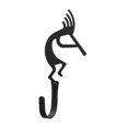 thumbnail image 1 of Crochet Mural Kokopelli Petit - Noir, 1 of 1