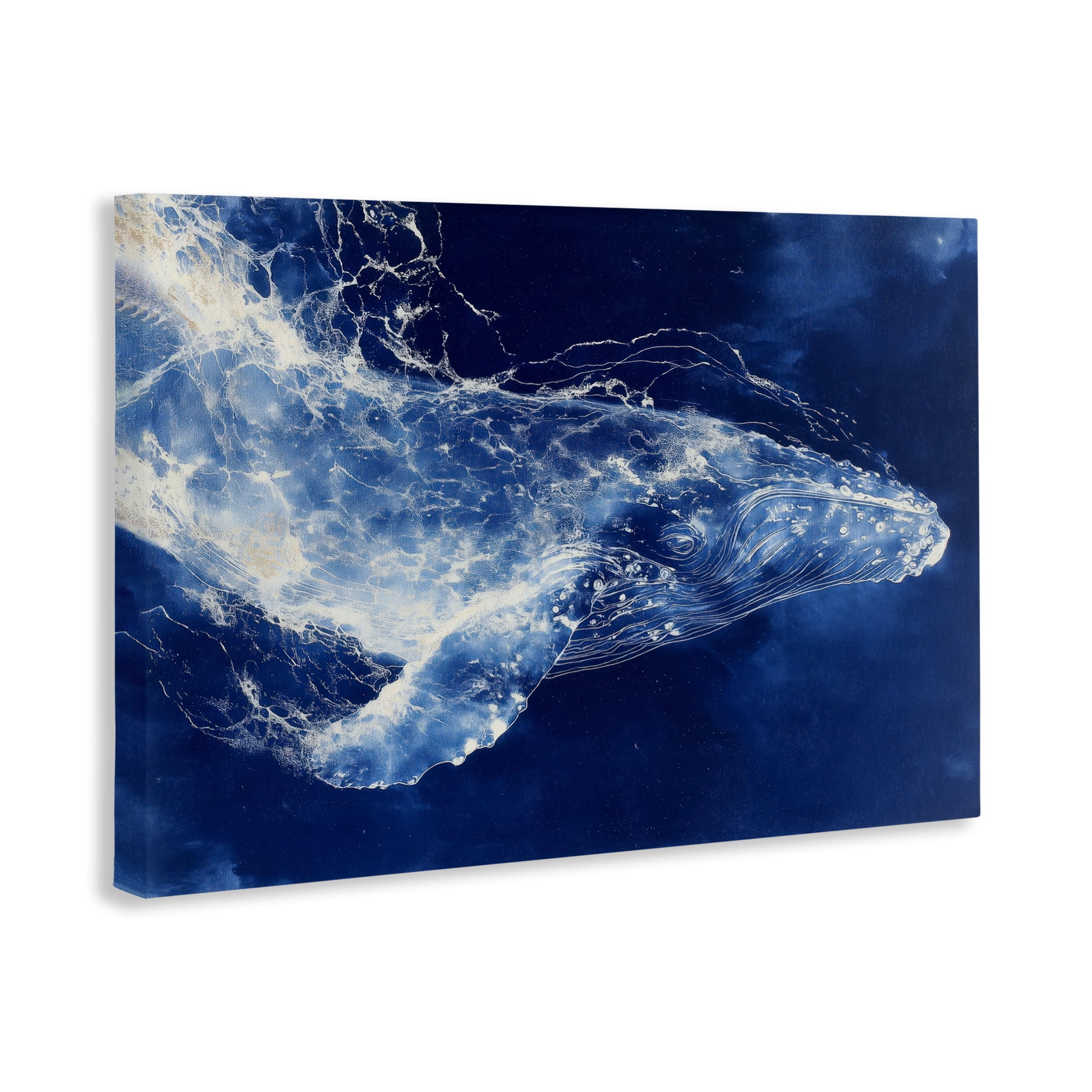 Stupell Industries Whale in Motion Canvas Wall Art, design by Chromatic Storm Studio