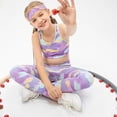 thumbnail image 6 of FLMEI Kids Girls Athletic Leggings,Girls Bottoms Dance Pants for Kids, Active Tights for Yoga Running Ninth Pants for 6-12T, 6 of 8