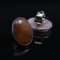 thumbnail image 3 of Jumpingount Anillo ovalado de cristal de piedra, joyería elegante y ajustable para damas, anillo eterno para mujer, cristal rosa Type3 NO3, 3 of 6