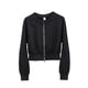 thumbnail image 4 of Abrigo superior Chaqueta corta con doble cremallera para mujer Ropa deportiva informal para yoga Abrigo superior, 4 of 5