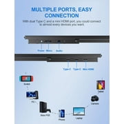 UPERFECT - Portable monitor 18.5 FHD 1080P 120HZ Gaming Monitor W/ Adjustable Stand USB-C Mini HDMI External Monitor