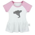 thumbnail image 1 of Nature Hurricane Pattern Dresses For Baby, Newborn Babies Skirts, Infant Princess Dress, 0-24M Kids Graphic Clothes (Pink Raglan Dresses, 6-12 Months), 1 of 4