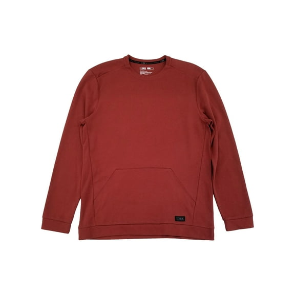 MSX By Michael Strahan Mens Spiced Apple Red Double Knit Long Sleeve Shirt 3XLT