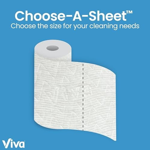 Viva Multi-Surface Cloth Paper Towels, 12 Triple Rolls, 165 Sheets Per Roll 2 Packs of 6
