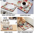 thumbnail image 4 of Washable Rubber Pioneer Dish Drying Mats For Kitchen Counter Home Large Coffee Bar Pad Accessories And Decor For Utensils Stemware 16''x18'', 4 of 6