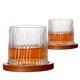 thumbnail image 5 of Vasos de whisky creativos, cristalería giratoria, cócteles, vino, Brandy, agua, zumo, té, Bar en casa, fiesta, vaso para beber, 2 uds., 5 of 5