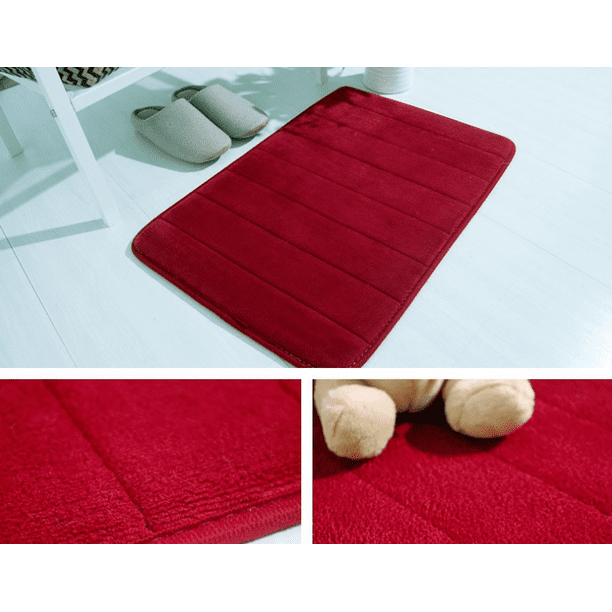 Anti Slip Bathroom Rug Memory Foam Water Absorbing Bathroom Mat 40 X 60cm Walmart Com Walmart Com