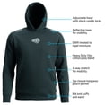 thumbnail image 4 of Whitewater Buoy Water Resistant Fishing Hoodie (Charcoal, Large), 4 of 9