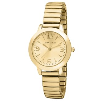 Womens Stainless Steel Case and Bracelet Champagne Dial Gold  display picture 2