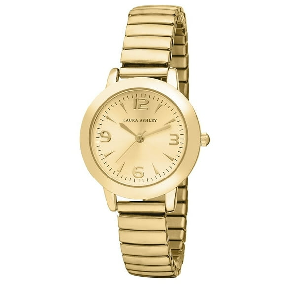 Laura Ashley Gold Women's Stainless Steel Bracelet Watch