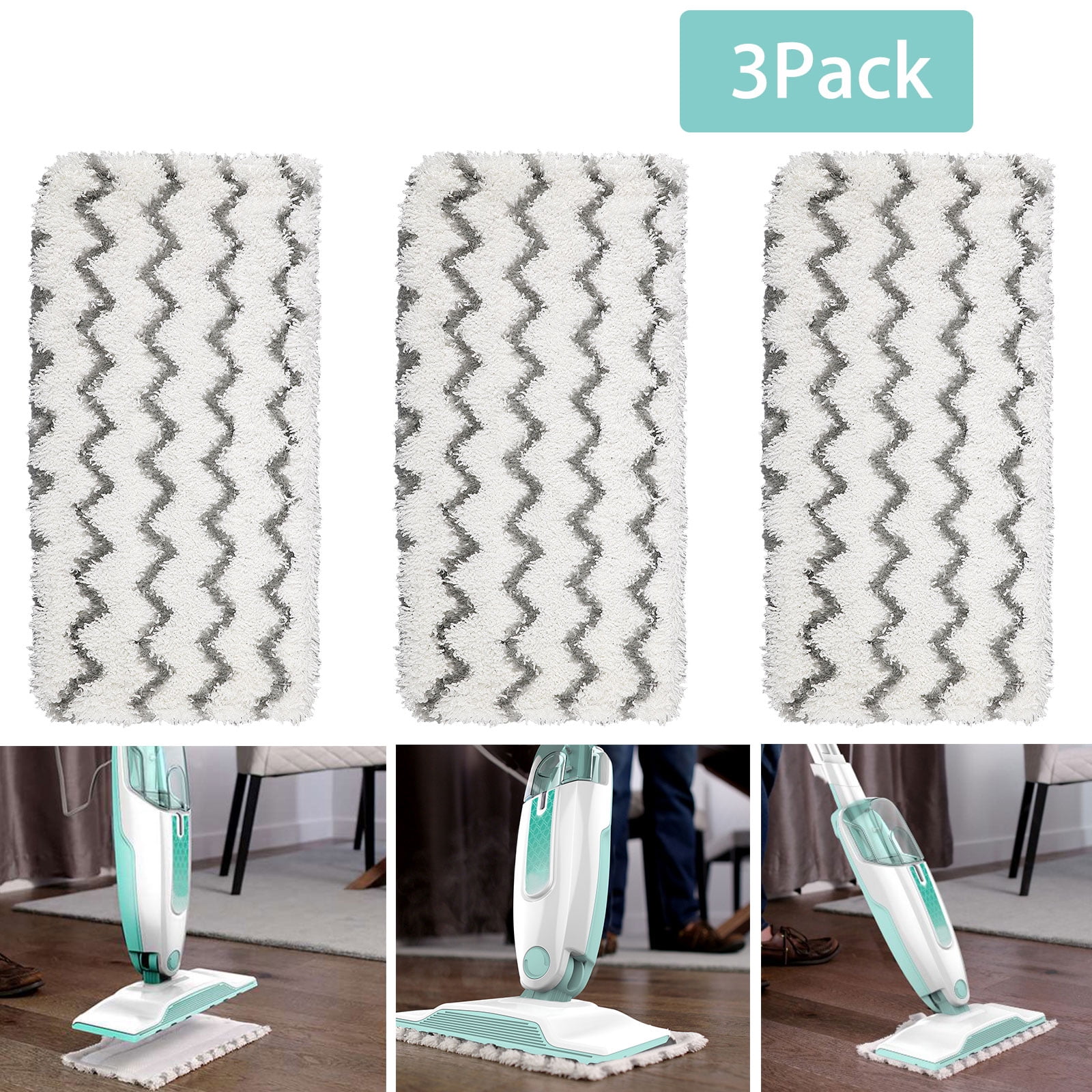 Microfiber Steam Washable Reusable Mop Pads for Shark Vacuum Cleaner