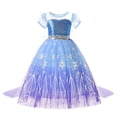 thumbnail image 4 of Frozen Anna Elsa Cosplay Costumes Girls Princess Rapunzel Snow White Mermaid Belle Cinderella Dress Kids Halloween Party Clothes, 4 of 5