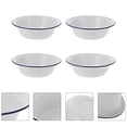 thumbnail image 4 of 4Pcs Household Soup Bowls Enamel Soup Basins Practical Household Enamelware, 4 of 9