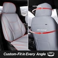 thumbnail image 2 of WRWolf Fusion Seat Covers Car Seat Cover Full Set for Ford Fusion 2010-2020,Seat Covers for Cars,Automotive Seat Covers for SUV(Gray), 2 of 6