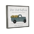 thumbnail image 3 of Stupell Industries Farm Fresh Sunflowers Truck Graphic Art Luster Gray Floating Framed Canvas Print Wall Art, Design by Natalie Carpentieri, 3 of 6