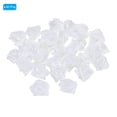 thumbnail image 3 of Unique Bargains Mini Satin Ribbon Roses Tiny Fabric Flowers Embellishments Rosettes Applique White 30 Pcs, 3 of 5