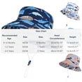 thumbnail image 3 of XUNKUSGA Baby Sun Hat Lightweight Wide Brim bucket hat UPF 50+ Toddler Beach Hat Casual Sun Protection summer hats with Adjustable Chin Strap,Gray,6-12M, 3 of 5