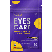 Lovita Eyes Care, Eye Vitamins with Clinically Proven FloraGLO Lutein, 10000 mg Equivalent Bilberry, Black Currant & Eyebright, Supports Eye Strain, Dry Eye and Vision Health, 20 Vegetarian Capsules