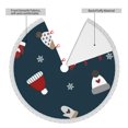 thumbnail image 4 of Faldas para árbol de Navidad de 36 pulgadas con texto "Merry Christmas", tapete para árbol de Navidad para vacaciones de invierno, falda para árbol de Navidad para decoraciones navideñas rústicas, 4 of 8