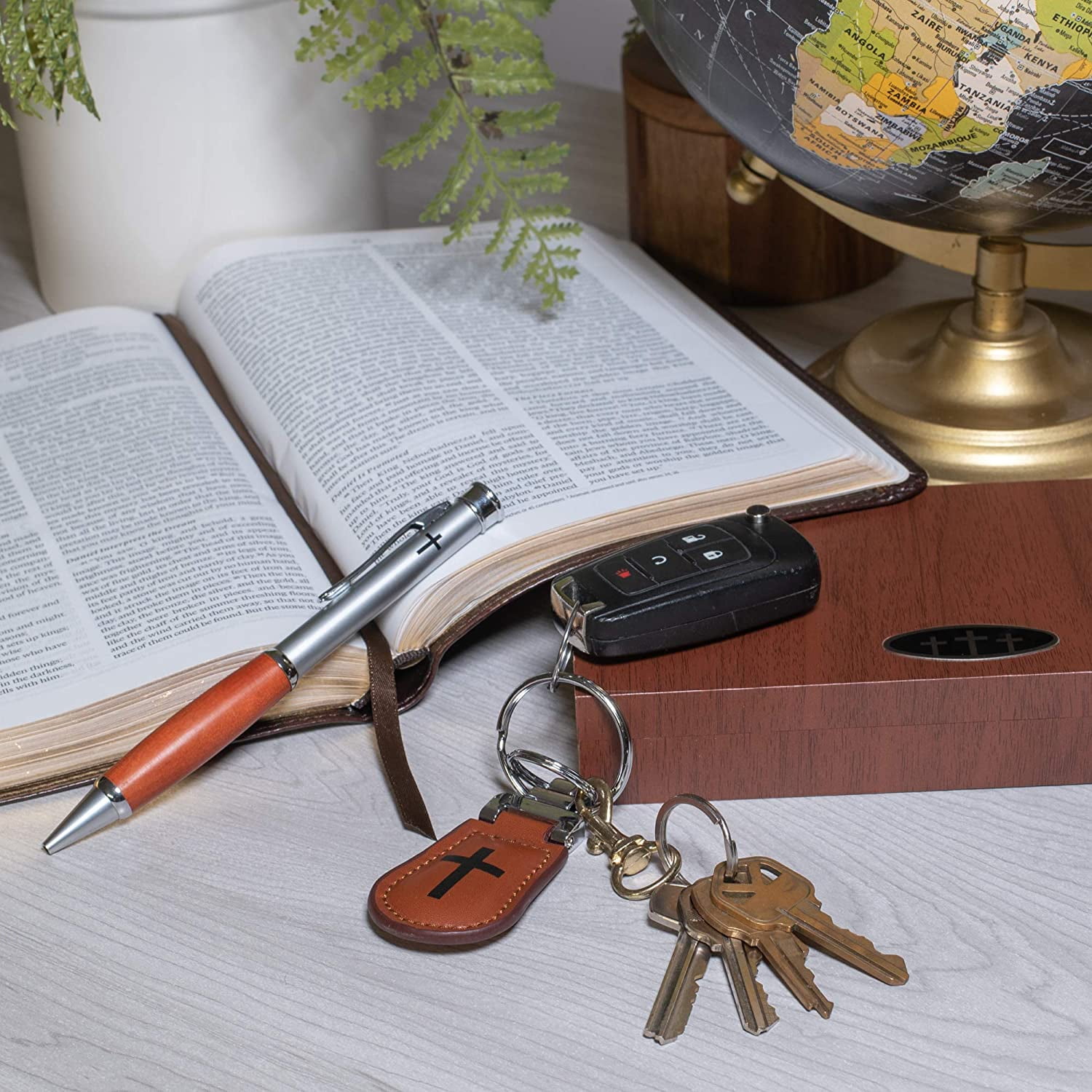 On Your Confirmation Orange 7.5 x 4 Metal Pen and Key Chain Boxed Gift Set