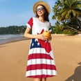 thumbnail image 4 of Japuie USA Canada Flag Print Women's Casual Dress with Pockets,Women's Short sleeve Dress,A-Line Dresses,Summer Dresses for Women,Sundresses Beach Swing Dresses -Small, 4 of 6